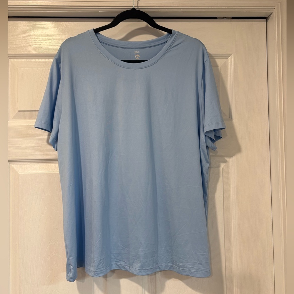 UINKE Women’s Activewear Moisture Wicking T-shirt pack of 3 Blue and Green 2XL - Picture 2 of 7